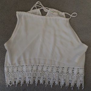 White Crop Top